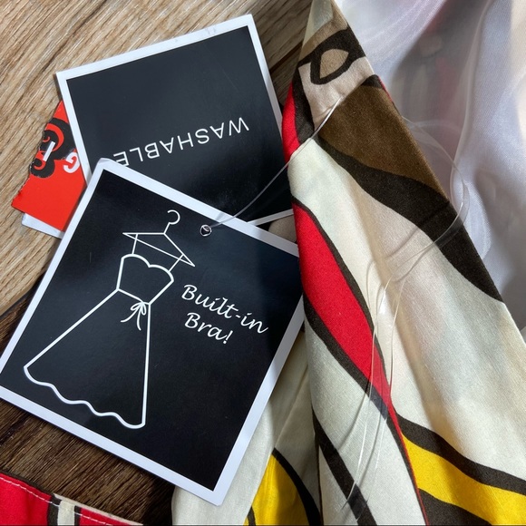 R & K Originals Floral Halter Dress New Size 16 - Picture 5 of 11